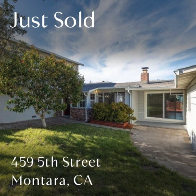 459 5th Street, Montara - Buyers Represented - Community. That’s where it all started.
I knew these amazing homebuyers through the strong, lovely food community I’d been a part professionally for nearly a decade.
They were seeking a space to call their own and a neighborhood epitomizing their love for gathering. They wanted a home that brings people together – somewhere to hang out with all of their friends, to host family, and, of course, to meet their new neighbors.
We saw this house as a “let’s check it out, just in case.” And what started as a speedy tour quickly became a magical fit between these buyers, this space, and the neighborhood.
With 4 bedrooms, 2 full baths, 1,950 square feet inside and an 8,200 (!) square foot lot, 459 5th Street boasts oodles of space for entertaining inside and out. (I mean, have you seen that huge deck?!) Two, 2-car garages give plenty of room for storage and whatever else these first-time homeowners can dream up – home gym, artist studio, office, haunted house…
Yes, this street in Montara is known to host an epic Halloween night! Coupled with an annual block party music festival and kind, friendly neighbors, 5th Street was an instant fit for these buyers.
Sold for $1,300,000. Listed for $1,350,000.
Everything about this property made it the absolute perfect fit.
Congratulations, homebuyers! Cheers to so many beautiful memories in your new space. Here, at 459 5th Street, you are home.
Are you ready to find your next space? Give me a ring or text to 650.445.2653 or send me an email: greta.sieglock@compass.com. Chat soon! 459 5th Street, Montara - Buyers Represented - Community. That’s where it all started.
I knew these amazing homebuyers through the strong, lovely food community I’d been a part professionally for nearly a decade.
They were seeking a space to call their own and a neighborhood epitomizing their love for gathering. They wanted a home that brings people together – somewhere to hang out with all of their friends, to host family, and, of course, to meet their new neighbors.
We saw this house as a “let’s check it out, just in case.” And what started as a speedy tour quickly became a magical fit between these buyers, this space, and the neighborhood.
With 4 bedrooms, 2 full baths, 1,950 square feet inside and an 8,200 (!) square foot lot, 459 5th Street boasts oodles of space for entertaining inside and out. (I mean, have you seen that huge deck?!) Two, 2-car garages give plenty of room for storage and whatever else these first-time homeowners can dream up – home gym, artist studio, office, haunted house…
Yes, this street in Montara is known to host an epic Halloween night! Coupled with an annual block party music festival and kind, friendly neighbors, 5th Street was an instant fit for these buyers.
Sold for $1,300,000. Listed for $1,350,000.
Everything about this property made it the absolute perfect fit.
Congratulations, homebuyers! Cheers to so many beautiful memories in your new space. Here, at 459 5th Street, you are home.
Are you ready to find your next space? Give me a ring or text to 650.445.2653 or send me an email: greta.sieglock@compass.com. Chat soon!