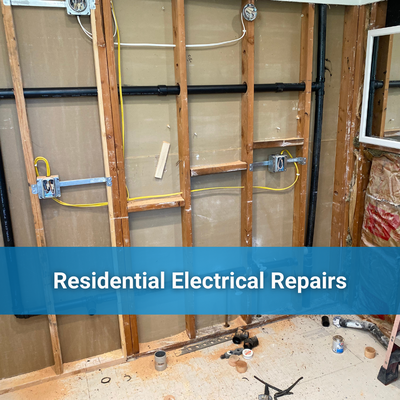 Residential Electrical Repairs - This portfolio highlights multiple residential electrical repair projects, including in-wall wiring corrections, outlet and switch repairs, junction box replacements, dedicated circuits, and code-compliant safety fixes completed across various homes to restore reliability, functionality, and electrical safety. Residential Electrical Repairs - This portfolio highlights multiple residential electrical repair projects, including in-wall wiring corrections, outlet and switch repairs, junction box replacements, dedicated circuits, and code-compliant safety fixes completed across various homes to restore reliability, functionality, and electrical safety.