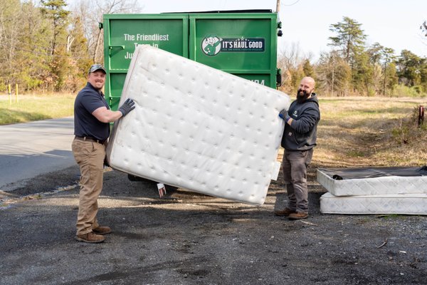 Illegal Dumping Removal Project Provided for Centreville, VA (Removal of Mattresses & Trash Bags on Neighborhood Backroads) - There's nothing worse than seeing a beautiful neighborhood littered with irresponsible, illegal dumping! So we often pull over & remove unsightly debris like this when we see it as we navigate Northern Virginia providing our junk removal services. We're not paid for this service, but we feel an obligation to our community to handle these piles as we know the local city governments & organizations can take a while to respond & have enough other things to focus their attention on!

We're huge advocates of hiring reputable, sustainable & responsible junk removal companies (like us! :D ) so that illegal dumping like this doesn't happen. If someone's prices seem "too good to be true," chances are they are not planning on paying for disposal fees, insurance, or other types of expenses that legitimate businesses have to incur. So make sure you do your due diligence & go with a company like ours to responsibly handle your junk removal, debris & donation removal projects!

Job stats:
Location: Centreville, VA
Turnaround time: Same day
Total volume: 1/3 truckloads, or approx 7 cubic yards.
Total time to complete: 30 minutes

Is there illegal dumping that's created an unsightly mess in your neighborhood or on your commute to work? Give us a call! If we can help with the removal, we certainly will.