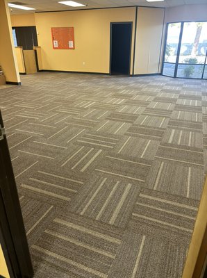 Enrichment Centers School - These are classrooms that needed demo and rolled carpet and stylish carpet tiles installed. Project & colors turned out perfect!