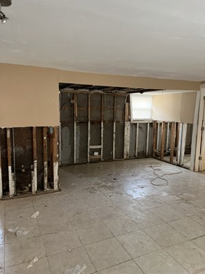 Home remodel - Complete home remodel. Painting, drywall, electrical, plumbing, flooring, insulation, garage door. Water damage repair, skim coats.