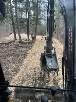 Property cleanup - This was a job a customer wanted us to clean his woods up chip a lot of down trees and get rid of all the stumps to make nice trails for
Him and his family
To enjoy on the sxs