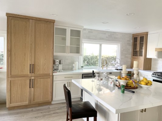 Kitchen Remodel 2022 - This remodel was done in the city of anaheim hills to a kitchen that was a little outdated. What we came to do was rebuild it from the ground up. The customer wanted to make their kitchen bigger and better we did just that by adding a patry for more space and adding a custom cabinet for appliances that needed to be out of sight. Kitchen Remodel 2022 - This remodel was done in the city of anaheim hills to a kitchen that was a little outdated. What we came to do was rebuild it from the ground up. The customer wanted to make their kitchen bigger and better we did just that by adding a patry for more space and adding a custom cabinet for appliances that needed to be out of sight.