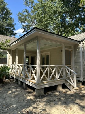 Back Porch addition and Front Porch restoration - A “Masterpiece” project labored on craftsmanship