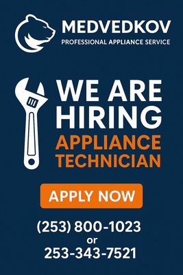 Repair appliances - Repair applaince (washer, dryer, stove, cooktop,downdraft, range hood, dishwasher, fridge, refrigerator, freezer, microwave) Repair appliances - Repair applaince (washer, dryer, stove, cooktop,downdraft, range hood, dishwasher, fridge, refrigerator, freezer, microwave)