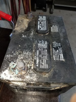 battery replacement - replace battery , clean out tray, prep and seal terminals. battery replacement - replace battery , clean out tray, prep and seal terminals.