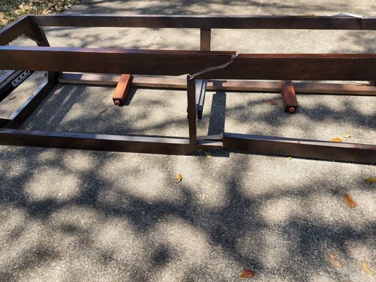 Bed Frame repair - Customer called and had a broken bed frame and found out it was discontinued furniture, we were able to repair it ! Bed Frame repair - Customer called and had a broken bed frame and found out it was discontinued furniture, we were able to repair it !