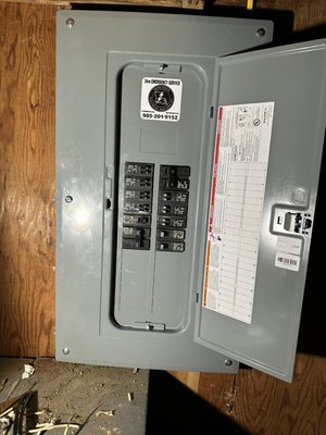 Panel upgrade - This is a panel Change out that was done on an older home this specific one was a old federal pacific one of the most dangerous panels if you have one of these we highly recommend replacing they are one of the leading causes of house fires