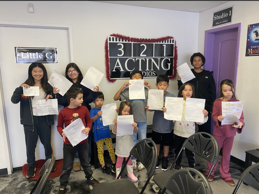 Acting Classes for TV & Film (Kids & Teens) - Our studio offers industry-recommended on-camera acting training for actors of all experience levels. Coached by an elite team of dedicated, successful Film & TV actors, 3-2-1’s celebrated acting classes are uniquely designed to nurture both the beginner and advanced working actor. Students and parents alike love our fun, supportive classrooms, our flexible schedules, and on-going class format.

 

At 3-2-1, we believe that each and every student deserves the opportunity to master the invaluable life skills that acting training builds, whether they use those skills to become a professional actor, or a poised, well-spoken, and confident individual. Take a look through the site to see what the best acting classes are all about.