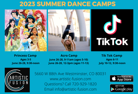 Summer Camps - Designed for ages 3-13, we have several half day options, perfect for those looking for a fun, creative outlet this summer! Summer Camps - Designed for ages 3-13, we have several half day options, perfect for those looking for a fun, creative outlet this summer!