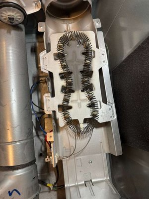 "Dryer Repair - No Heat" - This customer’s dryer stopped producing heat. I diagnosed a failed heating element and a worn-out thermostat. Replaced the parts, cleaned inside the dryer, and restored full heating performance. "Dryer Repair - No Heat" - This customer’s dryer stopped producing heat. I diagnosed a failed heating element and a worn-out thermostat. Replaced the parts, cleaned inside the dryer, and restored full heating performance.
