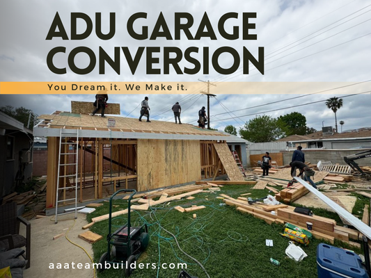ADU Garage Conversion - Unlock the full potential of your property with our custom ADU (Accessory Dwelling Unit) garage conversion services! Whether you’re looking to create additional living space for family members, rental income opportunities, or a private home office, our expert team specializes in transforming your garage into a functional and stylish ADU. From design concept to final construction, we work closely with you to create a custom space that meets your needs and exceeds your expectations. With attention to detail, quality craftsmanship, and a focus on maximizing space efficiency, we’ll transform your garage into a comfortable and inviting living space. Ready to make the most of your property? Contact us today to schedule a consultation and start planning your custom ADU garage conversion! ADU Garage Conversion - Unlock the full potential of your property with our custom ADU (Accessory Dwelling Unit) garage conversion services! Whether you’re looking to create additional living space for family members, rental income opportunities, or a private home office, our expert team specializes in transforming your garage into a functional and stylish ADU. From design concept to final construction, we work closely with you to create a custom space that meets your needs and exceeds your expectations. With attention to detail, quality craftsmanship, and a focus on maximizing space efficiency, we’ll transform your garage into a comfortable and inviting living space. Ready to make the most of your property? Contact us today to schedule a consultation and start planning your custom ADU garage conversion!