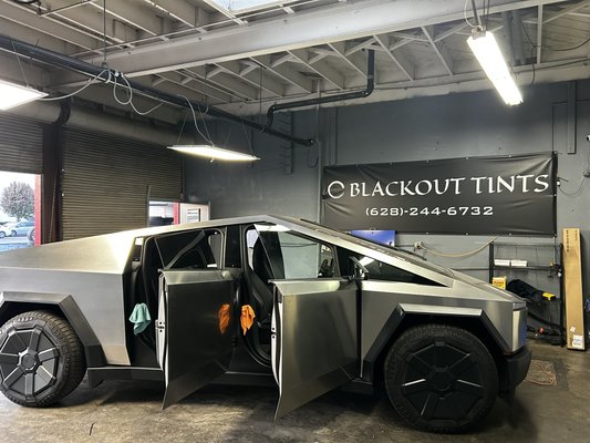 ⭐️Cyberpunk Wrap and Tint ⭐️ - This is the before, during an after process of our cyber beast project. We took delivery of this brand new cyber truck, we then installed tint first, and then finally wrapping it in a beautiful matte black. ⭐️Cyberpunk Wrap and Tint ⭐️ - This is the before, during an after process of our cyber beast project. We took delivery of this brand new cyber truck, we then installed tint first, and then finally wrapping it in a beautiful matte black.
