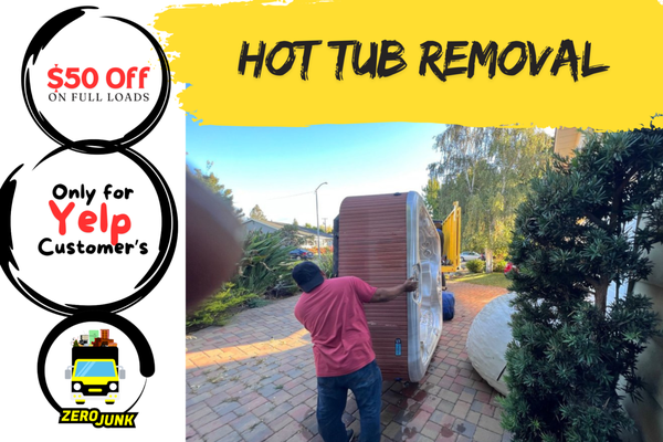 Hot Tub Removal - Our team is fully trained and equipped to take care of your pool or hot tub removal. Our people are experts and will handle your hot tub or pool teardown very efficiently and professionally. We take great care that the services offered to you provides you a 100% client satisfaction and give you great professional service at quite fair prices.
You can reach our team for hot tub removal and in ground pool cleanup services. We make sure that every item in your junk can be reused or repurposed and fairly priced or donated and if not our team takes them away and discards the respective items of plastic, wood or steel in their respective centers. Hot Tub Removal - Our team is fully trained and equipped to take care of your pool or hot tub removal. Our people are experts and will handle your hot tub or pool teardown very efficiently and professionally. We take great care that the services offered to you provides you a 100% client satisfaction and give you great professional service at quite fair prices.
You can reach our team for hot tub removal and in ground pool cleanup services. We make sure that every item in your junk can be reused or repurposed and fairly priced or donated and if not our team takes them away and discards the respective items of plastic, wood or steel in their respective centers.