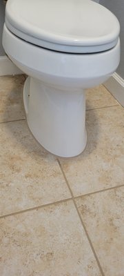 water closet - Replaced caulking around the toilet and recolor the Grout lines water closet - Replaced caulking around the toilet and recolor the Grout lines