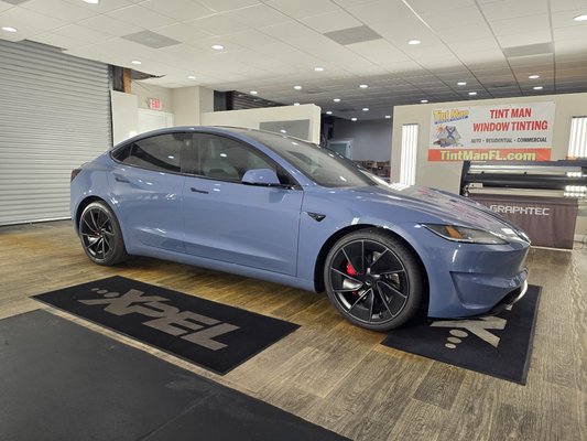 Tesla Model 3 - 🔥 Tesla Model 3 — FULL TINT PACKAGE 🔥
This one got the works at Tint Man FL!
☀️ XPEL XR Black Ceramic
• 15% — Sides & full one-piece rear window
• 45% — Moonroof
• 55% — Full windshield
* Darker than normal due to tint waiver
In the video, you’ll see Ethan and Logan taking the extra time to properly prep and tape around the windshield, moonroof, and rear window. These are BIG pieces of film going into some tight areas, so proper prep matters. We tape everything off to help keep felt, fibers, dust, and other contaminants from finding their way into the film during installation.
We use a combination of computer-cut and hand-cut techniques depending on the vehicle and the job. On this Model 3, I hand-cut the full one-piece rear window because I pull-shrink the film for the installation.
It’s the little things you may never see in the finished product that can make a big difference in the final result. 💪
XPEL Window Film • Computer & Hand Cut • Climate-Controlled Installation • Lifetime Nationwide Warranty
📞 Call or text: 352-933-1903
🌐 TintManFL.com
#TintManFL #Xpel #Tesla #Model3 #TeslaModel3 #TeslaModelY #TeslaModelS #TeslaCybertruck #TeslaModelX #TeslaRoadster Tesla Model 3 - 🔥 Tesla Model 3 — FULL TINT PACKAGE 🔥
This one got the works at Tint Man FL!
☀️ XPEL XR Black Ceramic
• 15% — Sides & full one-piece rear window
• 45% — Moonroof
• 55% — Full windshield
* Darker than normal due to tint waiver
In the video, you’ll see Ethan and Logan taking the extra time to properly prep and tape around the windshield, moonroof, and rear window. These are BIG pieces of film going into some tight areas, so proper prep matters. We tape everything off to help keep felt, fibers, dust, and other contaminants from finding their way into the film during installation.
We use a combination of computer-cut and hand-cut techniques depending on the vehicle and the job. On this Model 3, I hand-cut the full one-piece rear window because I pull-shrink the film for the installation.
It’s the little things you may never see in the finished product that can make a big difference in the final result. 💪
XPEL Window Film • Computer & Hand Cut • Climate-Controlled Installation • Lifetime Nationwide Warranty
📞 Call or text: 352-933-1903
🌐 TintManFL.com
#TintManFL #Xpel #Tesla #Model3 #TeslaModel3 #TeslaModelY #TeslaModelS #TeslaCybertruck #TeslaModelX #TeslaRoadster