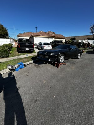 1989 Chevy Camaro transmission replacement - Took about 8 hours to complete 1989 Chevy Camaro transmission replacement - Took about 8 hours to complete