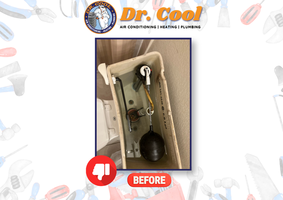 Toilet Fill Valve & Flapper Replacement - Small plumbing issues can lead to bigger problems if left unchecked. Dr. Cool replaced a worn fill valve and flapper on an upstairs hallway bathroom toilet at W. Richmar Ave, Las Vegas, NV 89178. Our technician tested the toilet after the repair and confirmed proper operation with no leaks upon completion. Reliable repair and one less plumbing issue for the homeowner to worry about. Toilet Fill Valve & Flapper Replacement - Small plumbing issues can lead to bigger problems if left unchecked. Dr. Cool replaced a worn fill valve and flapper on an upstairs hallway bathroom toilet at W. Richmar Ave, Las Vegas, NV 89178. Our technician tested the toilet after the repair and confirmed proper operation with no leaks upon completion. Reliable repair and one less plumbing issue for the homeowner to worry about.