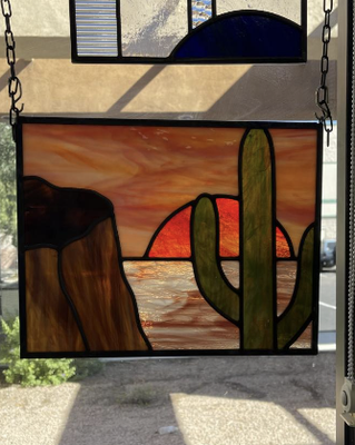 Stained Glass Classes - Our classes start at the beginning of each month and are one day each week for four weeks. Each class session is 3 hours long and the cost of the class is $110.00 for beginner foil and $140 for beginner lead for the entire four weeks. The class fee is non-refundable!

We offer beginner copper foil classes, beginner lead classes, and intermediate classes.

Our classes are offered on Tuesday, Wednesday, and Thursday mornings from 9:00 to 12:00 and on Wednesday and Thursday evenings from 6:00 to 9:00.

You will need your own tools, and we offer some basic tool kits for both copper foil and leaded glass classes.  Also, you will need to purchase the glass for your project.