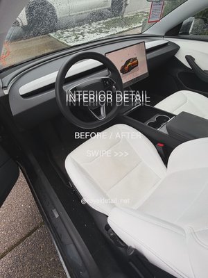 Tesla restoration - Tesla Interior Restoration – Before & After
Complete interior transformation on a Tesla with white upholstery.
The vehicle had visible dirt, stains, and buildup throughout the seats and interior surfaces. We performed a full deep interior detail to restore the original clean, bright look.
Every area was carefully cleaned, including seats, floor mats, panels, and hard surfaces, bringing the interior back to a like-new condition. Tesla restoration - Tesla Interior Restoration – Before & After
Complete interior transformation on a Tesla with white upholstery.
The vehicle had visible dirt, stains, and buildup throughout the seats and interior surfaces. We performed a full deep interior detail to restore the original clean, bright look.
Every area was carefully cleaned, including seats, floor mats, panels, and hard surfaces, bringing the interior back to a like-new condition.
