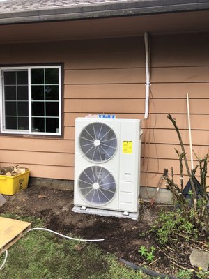 Extended Capacity Heat Pump Installation - This is a recent Carrier brand extended capacity heat pump installation on a 1950's ranch home in the Raleigh Hills Neighborhood. We paired the heat pump with new high efficiency gas furnace, creating a hybrid system which allows the customer an option to burn gas or electricity depending the utility rates and demand. We also installed a plug in option for the gas furnace to plug it into a portable generator if there is a power outage. Extended Capacity Heat Pump Installation - This is a recent Carrier brand extended capacity heat pump installation on a 1950's ranch home in the Raleigh Hills Neighborhood. We paired the heat pump with new high efficiency gas furnace, creating a hybrid system which allows the customer an option to burn gas or electricity depending the utility rates and demand. We also installed a plug in option for the gas furnace to plug it into a portable generator if there is a power outage.