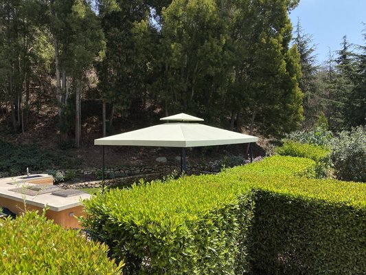 Cabana - Transform your patio into the outdoor living space you desired.
This 16 x 20 cabana has a fully welded metal frame and covered using Tempotest awning fabric. Cabana - Transform your patio into the outdoor living space you desired.
This 16 x 20 cabana has a fully welded metal frame and covered using Tempotest awning fabric.