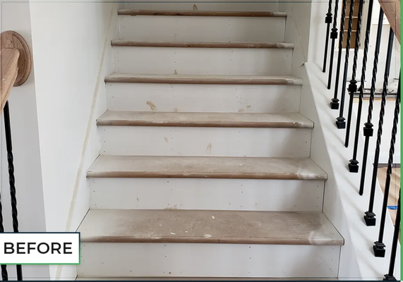 Stair Remodel - This stair remodel was completed to old fading steps Stair Remodel - This stair remodel was completed to old fading steps