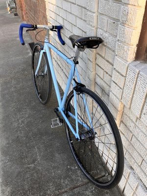 Restored Fuji Feather - Found an old repainted Fuji Feather frame and turned it into this beautiful single speed commuter