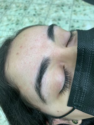 Eyebrows threading - Customer wanted thick and clean brows. We have done exactly as the customer wanted, left eyebrows thick yet giving it a nice shape. Ps picture aren’t edited, no makeup or filling has been used in the eyebrows. Eyebrows for $6.99 Eyebrows threading - Customer wanted thick and clean brows. We have done exactly as the customer wanted, left eyebrows thick yet giving it a nice shape. Ps picture aren’t edited, no makeup or filling has been used in the eyebrows. Eyebrows for $6.99