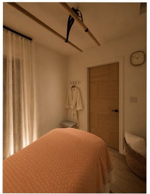 Relaxing Treatment Room - A peaceful treatment room thoughtfully designed to create a warm, comfortable, and relaxing environment for every massage session. Relaxing Treatment Room - A peaceful treatment room thoughtfully designed to create a warm, comfortable, and relaxing environment for every massage session.