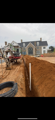 150 Ft Sewer Line Install - This 150-Foot sewer line install was requested by a customer who had plans to build a pool house. Our team installed the 150-foot sewer line and connected it to the house. This took only one day to complete. 150 Ft Sewer Line Install - This 150-Foot sewer line install was requested by a customer who had plans to build a pool house. Our team installed the 150-foot sewer line and connected it to the house. This took only one day to complete.