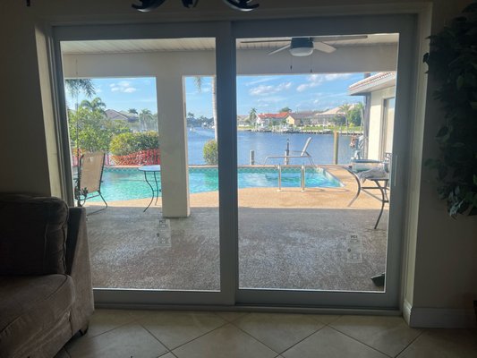 Pocket Sliding Glass Door - Open up your full view with a hurricane impact sliding glass door. No worrying about shutters. Watch the storm blow by in safety.