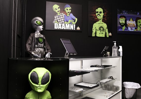 Area 51 Piercings - ⚠️ Home of the $10 Piercings
🚨 Open Tuesday - Sunday
⏰ 12:00 PM - 12:00 AM 
📍Located at: 7980 N 51st Ave #106, Glendale, Arizona 85301 
❗️Walk-Ins Only

This is an automated message. We’ll respond shortly 👽