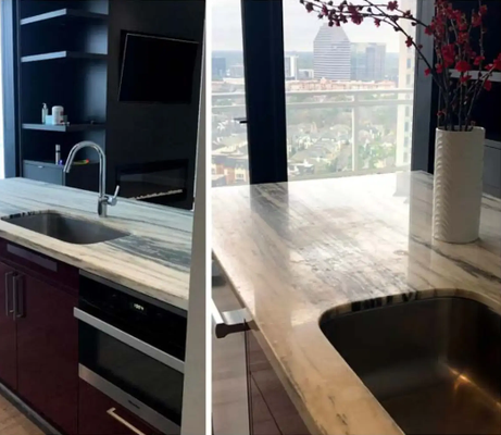 Skilled Surface Refinishing Company - If it’s been years since you last polished your marble, concrete, granite, travertine or terrazzo surfaces, we can restore them to a brilliant shine. All the Marbles, Inc. is a surface refinishing company in Houston, TX that serves surrounding areas. Our team can repair, refinish and polish your stone floors and countertops to make your home look beautiful for years to come.

Take the first step toward making your floors shine by calling us for floor refinishing services.