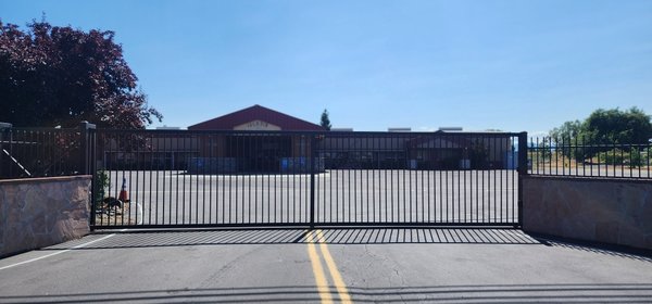 INV Church in Red Bluff - This was a project done for INV Church in Red Bluff. We fabricated the gate & speared fence panels. The panels are 6 feet in height. INV Church in Red Bluff - This was a project done for INV Church in Red Bluff. We fabricated the gate & speared fence panels. The panels are 6 feet in height.