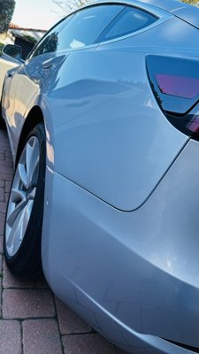 Dent Repair - Tesla - I was able to preserve the paint and repair the dent at a fraction of the cost of an auto body repair shop. The entire repair was completed on site immediately after a FREE onsite quote! Thank you for trusting Same Day Dent Repair with your vehicle! Dent Repair - Tesla - I was able to preserve the paint and repair the dent at a fraction of the cost of an auto body repair shop. The entire repair was completed on site immediately after a FREE onsite quote! Thank you for trusting Same Day Dent Repair with your vehicle!