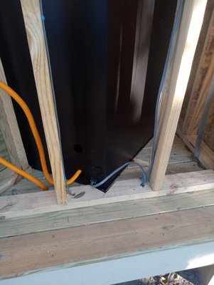 Back porch NG fireplace - This fireplace is a vent free gas fireplace installed on an enclosed back porch that is being constructed. Back porch NG fireplace - This fireplace is a vent free gas fireplace installed on an enclosed back porch that is being constructed.