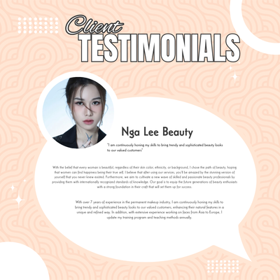 Client Testimonials... What our Clients Say about Us - With the belief that every woman is beautiful, regardless of their skin color, ethnicity, or background, I chose the path of beauty, hoping that women can find happiness being their true self. I believe that after using our services, you'll be amazed by the stunning version of yourself that you never knew existed. Client Testimonials... What our Clients Say about Us - With the belief that every woman is beautiful, regardless of their skin color, ethnicity, or background, I chose the path of beauty, hoping that women can find happiness being their true self. I believe that after using our services, you'll be amazed by the stunning version of yourself that you never knew existed.