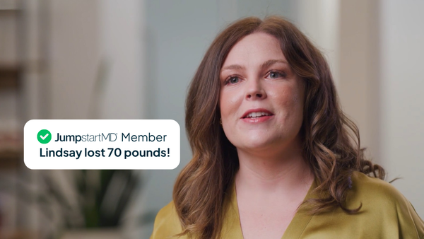 Lindsay’s Story: From Hiding to Thriving with JumpstartMD - For most of her life, Lindsay felt trapped in a cycle of struggling with her weight. No matter how much she wanted to shed the extra pounds, it always felt like an uphill battle. She had tried everything—extreme calorie restriction, near-starvation diets, over-exercising. While they worked temporarily, the weight always came back. Eventually, she started to believe that this was just how it would always be. She found herself fading into the background, avoiding attention, afraid that others would judge her just as harshly as she judged herself.That all changed with JumpstartMD. For the first time, she had a true partner in her journey—a team of clinicians and health coaches who provided weekly accountability, guidance, and motivation. Seeing someone in person every week helped her stay on track, but more importantly, it kept her inspired. She wasn’t alone anymore.Now, Lindsay says she feels like a brand-new version of herself—more confident, outgoing, and full of energy. Shopping for clothes is exciting again, and she no longer hides from life. She’s found a new connection with movement, food, and self-love, and she credits much of that to JumpstartMD. For the first time, she’s not just losing weight—she’s gaining the life she always wanted.