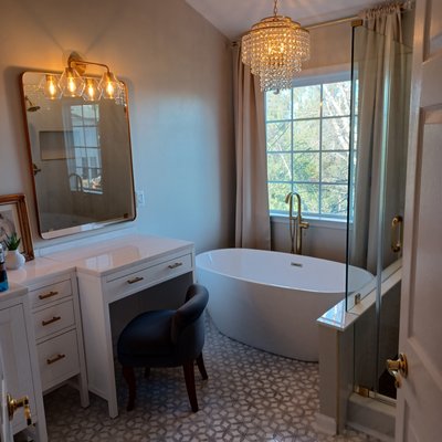 Bathroom Remodel - This was a remodel we did ,changing the way the owner felt about coming into a comforting room rather than "the bathroom". Bathroom Remodel - This was a remodel we did ,changing the way the owner felt about coming into a comforting room rather than "the bathroom".