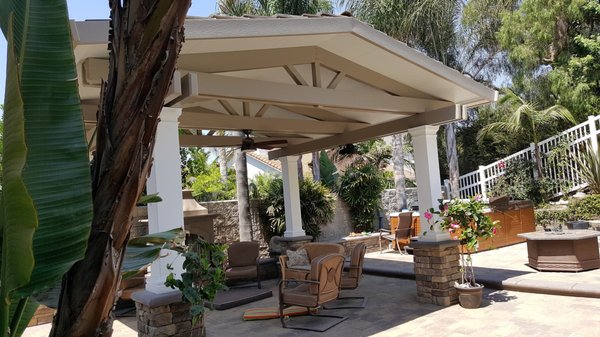 California Room - Get your Beautiful Outdoor Living Space, with our custom California Rooms. Huge Peaked roofs create and open inviting area with custom columns and tile roofs, this structure will last a lifetime and be your favorite spot in your entire house.
