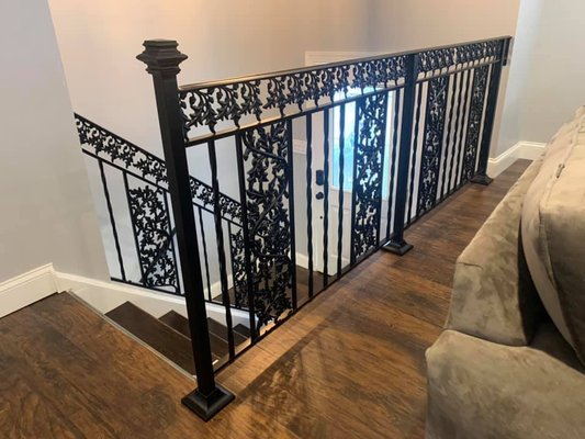 Ornamental Staircase Railings - Beautiful hand crafted staircase railings for a home in Camden County NJ. Ornamental Staircase Railings - Beautiful hand crafted staircase railings for a home in Camden County NJ.