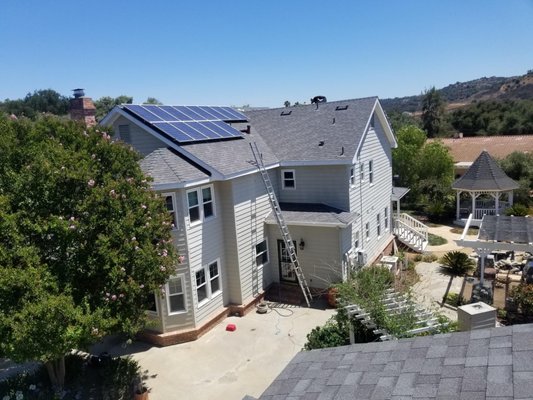 New Shingle Roof and Solar Installation - This is a new shingle roof replacement and solar installation