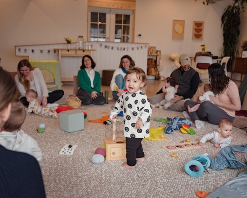 Our Toddler Playgroup (1.5 - 3 years) - This immersive play-based group will give toddlers a chance to explore different toys and sensory enriching experiences each week with other little ones their age. Parents will learn about developmental play schemas for toddlers and how to support your kids' growing social skills, while connecting with other parents. Our Toddler Playgroup (1.5 - 3 years) - This immersive play-based group will give toddlers a chance to explore different toys and sensory enriching experiences each week with other little ones their age. Parents will learn about developmental play schemas for toddlers and how to support your kids' growing social skills, while connecting with other parents.