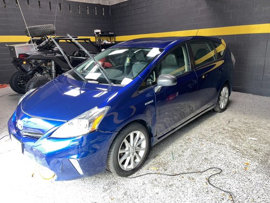 Toyota Prius V Detail - Interior: Full Detail with Pet Hair & Odor Removal. Exterior: Hand Wash, Paint decontamination & Hand Wax