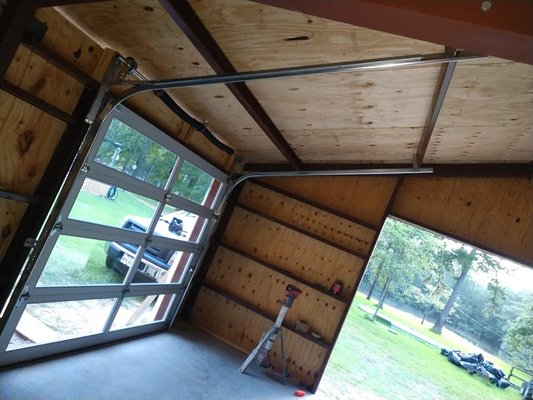 Residential Installation - This was a job completed to replace a garage door with windows. Residential Installation - This was a job completed to replace a garage door with windows.