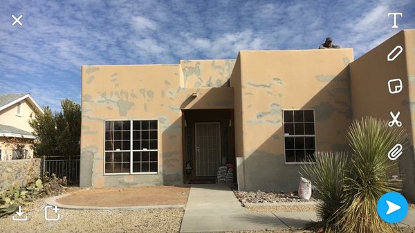 Home re-stucco - The home was in bad condition it had cracks everywhere you can imagine so we gave it some TLC and brought it back to life Home re-stucco - The home was in bad condition it had cracks everywhere you can imagine so we gave it some TLC and brought it back to life