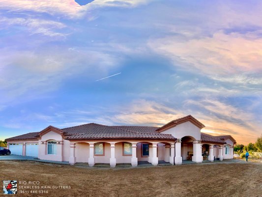 Residential Single-Story Home in Riverside, CA Featuring 5-inch Seamless Aluminum Rain Gutter Systems in a rich BB Brown finish - This beautiful single-story mauve and cream home was upgraded with our 5-inch Seamless Aluminum Rain Gutter System in a rich BB Brown finish.
🏡 Custom-fabricated for a perfect fit
🎨 Color-matched to complement the property’s style
⚒️ Installed with precision by our expert technicians
Our seamless gutters not only protect this property from water damage but also enhance its curb appeal and long-term value. Fully licensed, bonded, and insured — all backed by our limited-lifetime warranty.
✨ Rio Rico Seamless Rain Gutters – Protection with style you can trust. Residential Single-Story Home in Riverside, CA Featuring 5-inch Seamless Aluminum Rain Gutter Systems in a rich BB Brown finish - This beautiful single-story mauve and cream home was upgraded with our 5-inch Seamless Aluminum Rain Gutter System in a rich BB Brown finish.
🏡 Custom-fabricated for a perfect fit
🎨 Color-matched to complement the property’s style
⚒️ Installed with precision by our expert technicians
Our seamless gutters not only protect this property from water damage but also enhance its curb appeal and long-term value. Fully licensed, bonded, and insured — all backed by our limited-lifetime warranty.
✨ Rio Rico Seamless Rain Gutters – Protection with style you can trust.