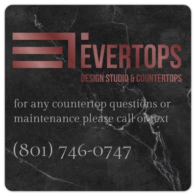 Countertop Maintenance - for any countertop maintenance questions please call or text 801-746-0747