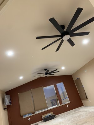 Ceiling Fan Projects - At JS Electric, we take pride in delivering top-quality ceiling fan installations done safely, neatly, and efficiently. Our licensed electricians ensure every fan is properly supported, balanced, and wired to code for smooth, quiet operation and long-lasting performance. We show up on time, respect your home, and leave the workspace clean when the job is done.

Customers choose JS Electric because we combine expert workmanship with honest pricing and dependable service — every fan we install reflects our commitment to excellence and customer satisfaction.